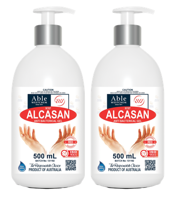 Alcasan - Alcohol Anti-Bac Hand Gel x2