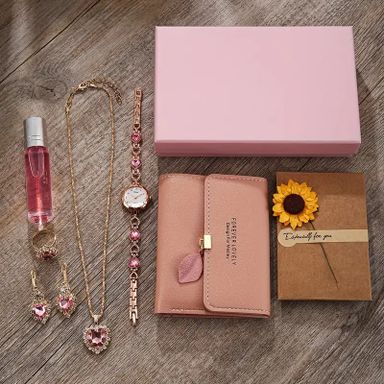 8pcs Luxe Pink Fashion Set