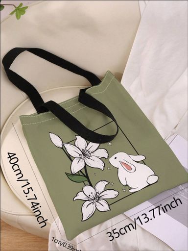 Floral Rabbit Tote