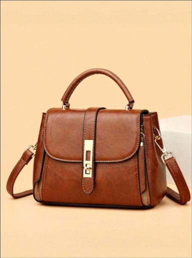 Vintage PU Leather Shoulder Bag