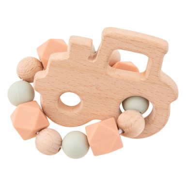 Stephen Joseph Silicone and Beech Wood Teether