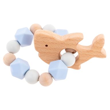 Stephen Joseph Silicone and Beech Wood Teether