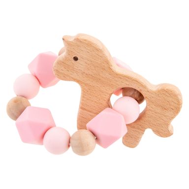 Stephen Joseph Silicone and Beech Wood Teether