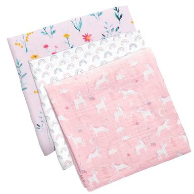 Stephen Joseph Muslin Blankets 3 Pack