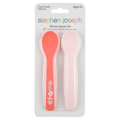 Stephen Joseph Silicone Baby Spoon Set of 2