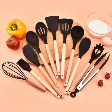 12 pcs Silicone spoon set