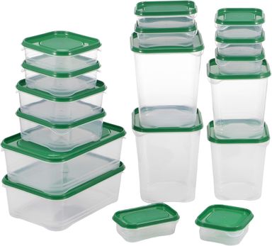 17Pcs Food Storage Boxes with Lids 