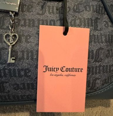 Juicy Couture new East side, West side , color is denim, faux leather bag, satchel