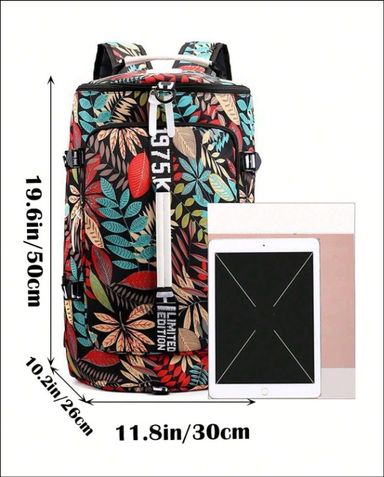 Multifunctional Gym Duffle Bag (Leaf Pattern)