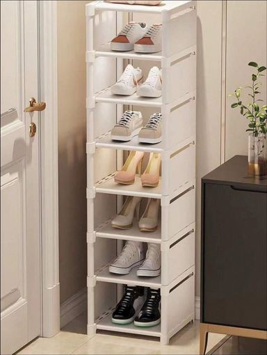 Multi-Tier Shoe Rack (White)