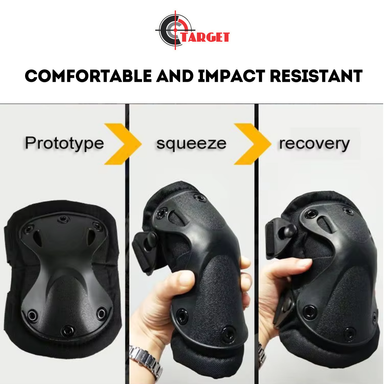 Elbow and Knee Guard Black