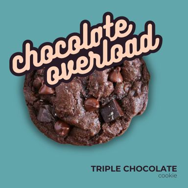 TRIPLE CHOCOLATE cookie