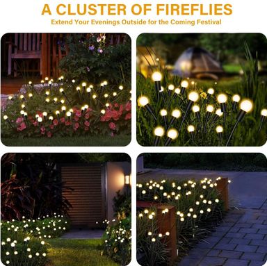 Firefly solar garden lights 2 piece (6 led per piece)