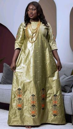 Grand boubou en Bazin pour femme