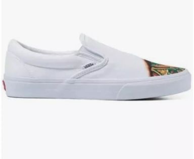 Size 6 - VANS Classic Slip On Big Reveal True White /Paisley Men's Shoes