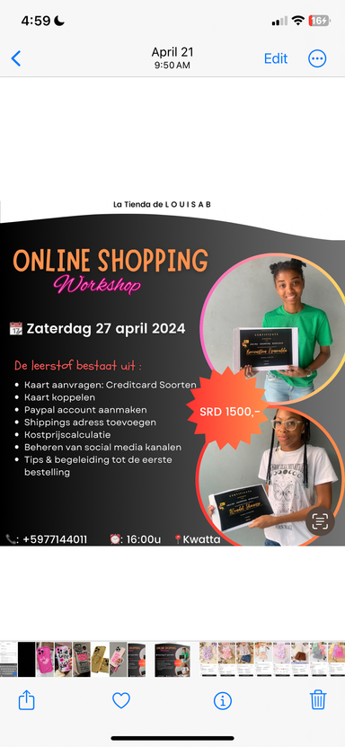 Online Shopping Workshop