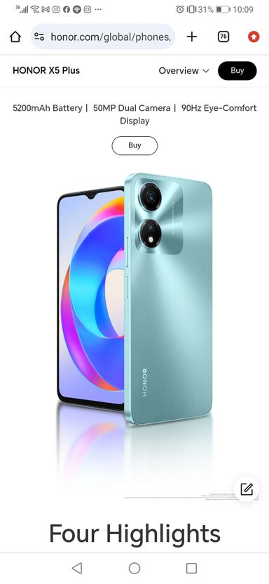 Honor X 5 Plus