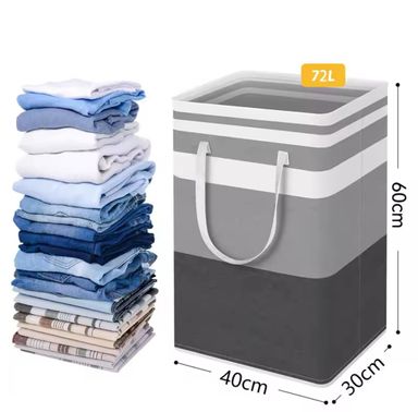 Large Capacity Waterproof Cotton Linen Dirty Clothes Basket 