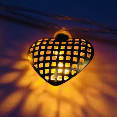 Heart Metal String Light