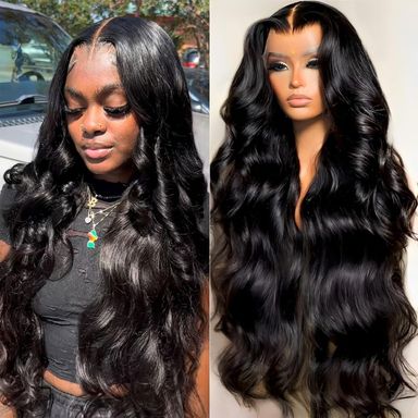 13x6 Lace Front Wigs Human Hair Body Wave HD Transparent Lace Front Wigs Human Hair 200 Density Body Wave Lace Front Wigs Human Hair Glueless Human Hair Wigs for Women 26 inch