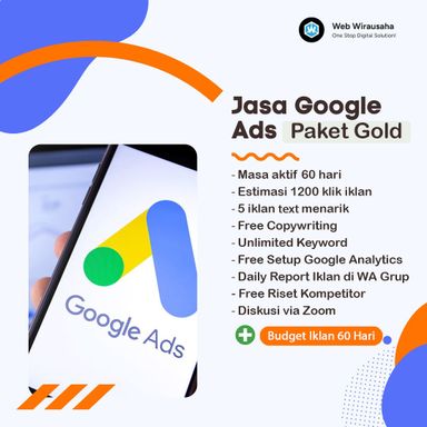 Jasa Iklan Google Ads (Paket Gold)