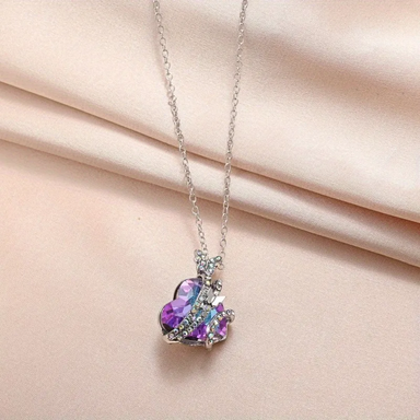 Fashion Gorgeous Pendant Necklace For Women Exquisite Luxury Crystal Necklace (Copy)