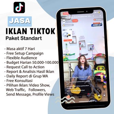 Jasa Iklan Tiktok (Paket Standard)