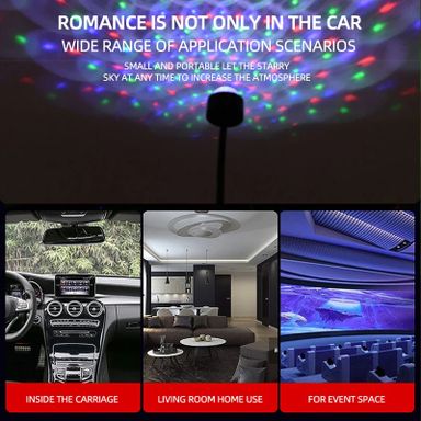 Rgb automatic color changing USB roof light 