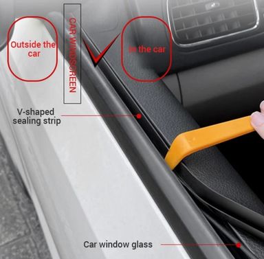 4meters Universal car door weatherstrip 