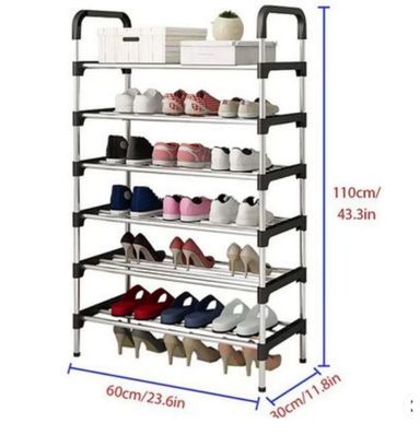 6 TIER SHOE STAND RACK