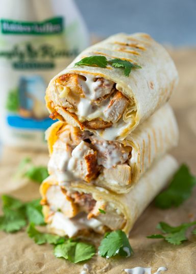 Ranchy chicken wrap