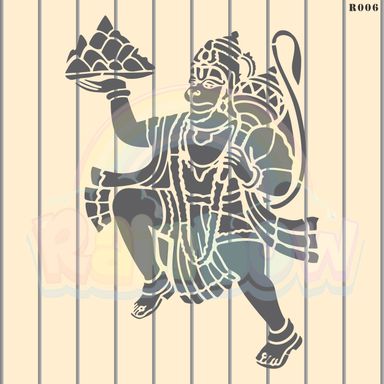 R006_Hanuman Wall Stencil