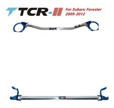 Front and Rear Aluminum Alloy Strut Brace Bar Kit for Subaru WRX/STi 2008-2012