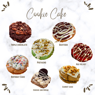 Cookie cakes variedad individuales 