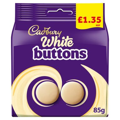 Cadbury White Buttons Chocolate Bag 85g