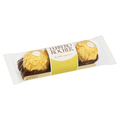 Ferrero Rocher Chocolate Pralines Treat Pack 3 Pieces 37.5g