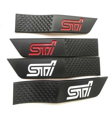 Upgrade Your Subaru WRX STi Limited with Black Fender Badge Emblem Set