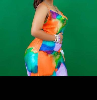 Rainbow ladies dress