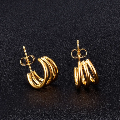 Luxe Loops Earrings - 18k Gold