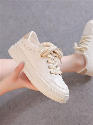 Korean Style Women's White Sneakers