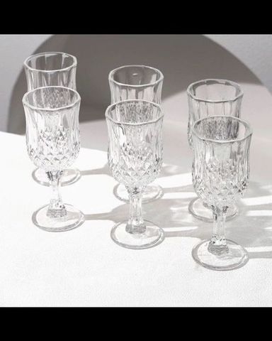 Crystal Clear Wine Glass Set of 6pcs