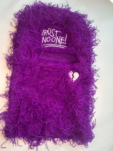 Purple trust no one mask 