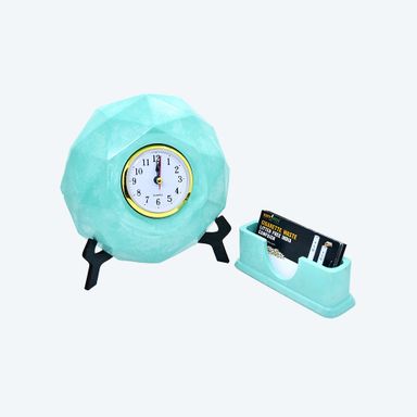 Green Timekeeper & Business Card Buddy