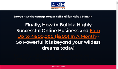 Affiliate Money Mastery Program