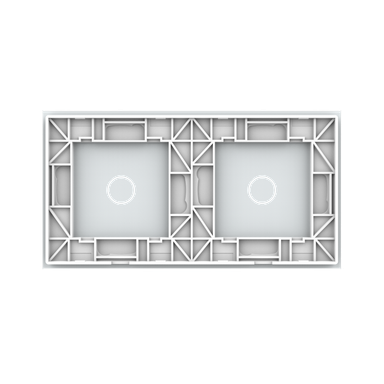 Panneau double 2 commandes blanc