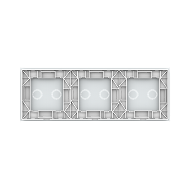 Panneau triple 6 commandes blanc