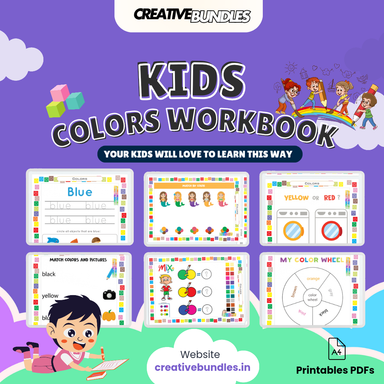 Kids Coloring Worksheet - Learn Colors