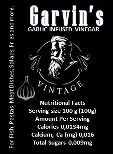 Garvins Infusted Garlic Vinegar