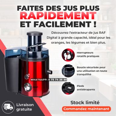 Extracteur de Jus  – Le Secret pour un Jus Frais et Naturel Chez Vous !