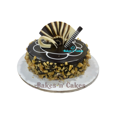 Choco Walnut Eggless Cake